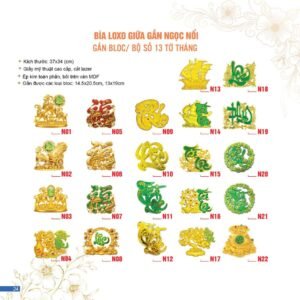 Lịch Bìa Treo 2027 AC Mẫu AC15 (37 x 34 cm) Xưởng In Ép Kim Nhũ Vàng Tận Gốc in logo doanh nghiệp quà tặng Tết tại Xưởng Quà Tặng Quang Vũ