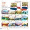 Lịch Để Bàn 2027 AC Mẫu AC34 (21 x 22 cm) Xưởng In Ép Kim Nhũ Vàng Tận Gốc in logo doanh nghiệp quà tặng Tết tại Xưởng Quà Tặng Quang Vũ