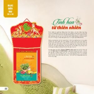 Lịch Bloc Siêu Đại 2027 AH Mẫu AH10 (20 x 30cm) Xưởng In Ép Kim Nhũ Vàng Tận Gốc in logo doanh nghiệp quà tặng Tết tại Xưởng Quà Tặng Quang Vũ