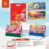 Lịch Bàn Chữ M (Có Note 52 Tuần) 2027 AH Mẫu AH50 - Lộc Xuân (24 x 16cm) Xưởng In Ép Kim Nhũ Vàng Tận Gốc in logo doanh nghiệp quà tặng Tết tại Xưởng Quà Tặng Quang Vũ