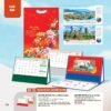 Lịch Bàn Chữ M (Có Note 52 Tuần) 2027 AH Mẫu AH53 - Tinh Hoa Việt Nam (24 x 16cm) Xưởng In Ép Kim Nhũ Vàng Tận Gốc in logo doanh nghiệp quà tặng Tết tại Xưởng Quà Tặng Quang Vũ