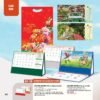 Lịch Bàn Chữ M (Có Note 52 Tuần) 2027 AH Mẫu AH59 (24 x 16cm) Xưởng In Ép Kim Nhũ Vàng Tận Gốc in logo doanh nghiệp quà tặng Tết tại Xưởng Quà Tặng Quang Vũ