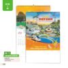 Lịch Treo Tường Lò Xo 7 Tờ 2027 AH Mẫu AH73 (40 x 60cm) Xưởng In Ép Kim Nhũ Vàng Tận Gốc in logo doanh nghiệp quà tặng Tết tại Xưởng Quà Tặng Quang Vũ