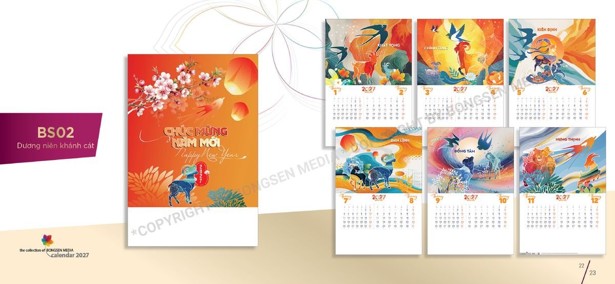 Lịch Bloc Siêu Cực Đại 2027 BS12 Xưởng In Ép Kim Nhũ Vàng Tận Gốc Lịch Bloc Siêu Cực Đại 2027 BS12 Xưởng In Ép Kim Nhũ Vàng Tận Gốc