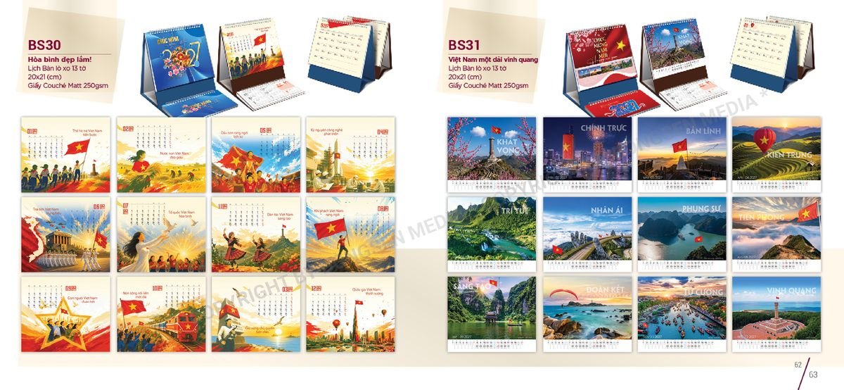 Lịch Để Bàn Nghệ Thuật 2027 BS32 Xưởng In Ép Kim Nhũ Vàng Tận Gốc Lịch Để Bàn Nghệ Thuật 2027 BS32 Xưởng In Ép Kim Nhũ Vàng Tận Gốc