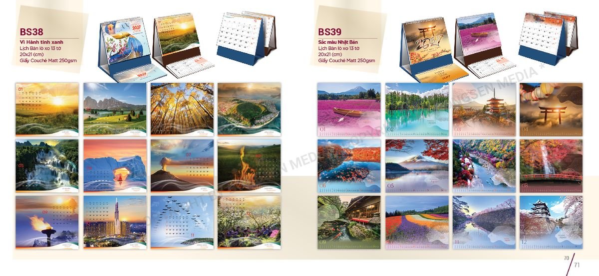 Lịch Để Bàn Nghệ Thuật 2027 BS36 Xưởng In Ép Kim Nhũ Vàng Tận Gốc Lịch Để Bàn Nghệ Thuật 2027 BS36 Xưởng In Ép Kim Nhũ Vàng Tận Gốc