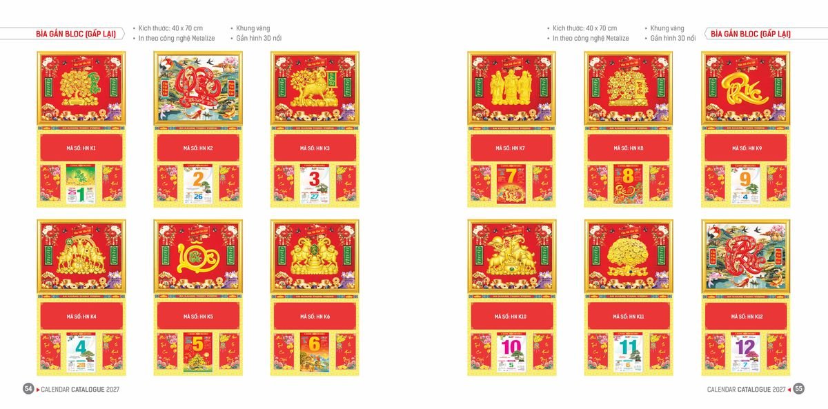 Lịch Bloc Hoa Niên 2027 ĐP DPHN26 Xưởng In Ép Kim Nhũ Vàng Tận Gốc Lịch Bloc Hoa Niên 2027 ĐP DPHN26 Xưởng In Ép Kim Nhũ Vàng Tận Gốc
