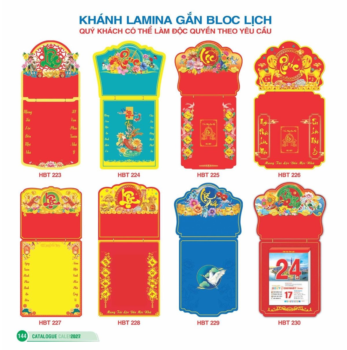 Lịch Bìa Treo 2027 HBT Mẫu HBT225 (40 x 62 cm) Xưởng In Ép Kim Nhũ Vàng Tận Gốc Lịch Bìa Treo 2027 HBT Mẫu HBT225 (40 x 62 cm) Xưởng In Ép Kim Nhũ Vàng Tận Gốc in logo doanh nghiệp quà tặng Tết tại Xưởng Quà Tặng Quang Vũ