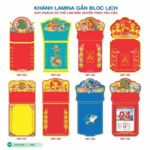 Lịch Bìa Treo 2027 HBT Mẫu HBT231 (40 x 62 cm) Xưởng In Ép Kim Nhũ Vàng Tận Gốc in logo doanh nghiệp quà tặng Tết tại Xưởng Quà Tặng Quang Vũ