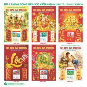 Lịch Bìa Treo 2027 HBT Mẫu HBT254 (48 x 78 cm) Xưởng In Ép Kim Nhũ Vàng Tận Gốc in logo doanh nghiệp quà tặng Tết tại Xưởng Quà Tặng Quang Vũ