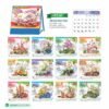 Lịch Để Bàn 2027 HBT Mẫu HBT42 (19 x 21cm) Xưởng In Ép Kim Nhũ Vàng Tận Gốc in logo doanh nghiệp quà tặng Tết tại Xưởng Quà Tặng Quang Vũ