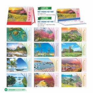 Lịch Bloc 2027 HBT Mẫu HBT57 (29 x 41 cm) Xưởng In Ép Kim Nhũ Vàng Tận Gốc in logo doanh nghiệp quà tặng Tết tại Xưởng Quà Tặng Quang Vũ