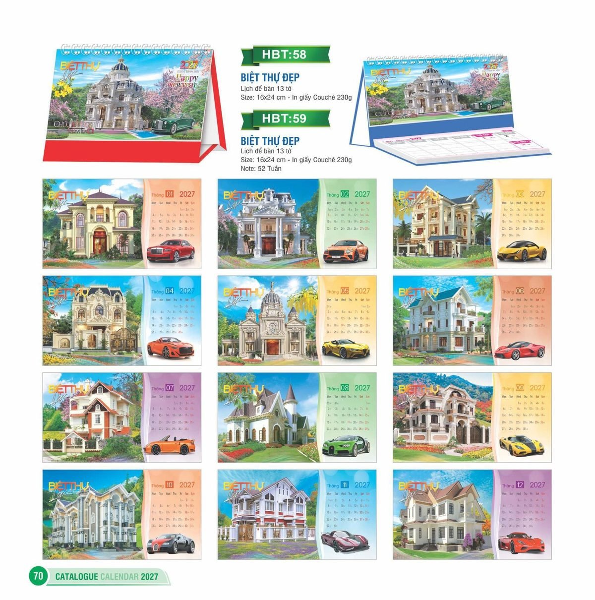 Lịch Bàn Chữ M (Có Note 52 Tuần) 2027 HBT Mẫu HBT58 (16 x 24cm) Xưởng In Ép Kim Nhũ Vàng Tận Gốc Lịch Bàn Chữ M (Có Note 52 Tuần) 2027 HBT Mẫu HBT58 (16 x 24cm) Xưởng In Ép Kim Nhũ Vàng Tận Gốc in logo doanh nghiệp quà tặng Tết tại Xưởng Quà Tặng Quang Vũ