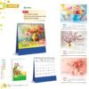 Lịch Để Bàn 2027 HT Mẫu HT77 (18 x 21cm) Xưởng In Ép Kim Nhũ Vàng Tận Gốc in logo doanh nghiệp quà tặng Tết tại Xưởng Quà Tặng Quang Vũ