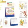 Lịch Để Bàn 2027 HT Mẫu HT78 (18 x 21cm) Xưởng In Ép Kim Nhũ Vàng Tận Gốc in logo doanh nghiệp quà tặng Tết tại Xưởng Quà Tặng Quang Vũ