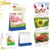 Lịch Bàn Chữ M (Có Note 52 Tuần) 2027 HT Mẫu HT79 (18 x 21cm) Xưởng In Ép Kim Nhũ Vàng Tận Gốc in logo doanh nghiệp quà tặng Tết tại Xưởng Quà Tặng Quang Vũ