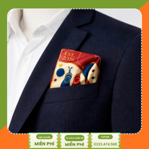 Khăn lụa voan in logo