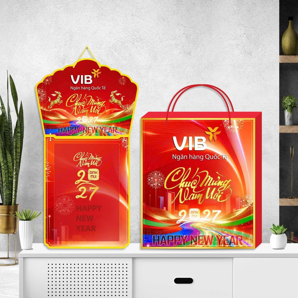 Lịch Khánh Gỗ Lamina 2 Đầu 2027 LM2D_061 - Quà Tặng Quang Vũ