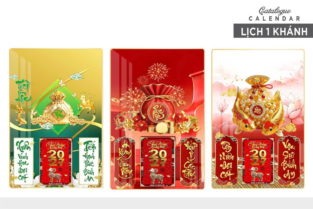 Lịch Gỗ Lamina Cao Cấp 40x60cm 2027 LM406_029 - Quà Tặng Quang Vũ