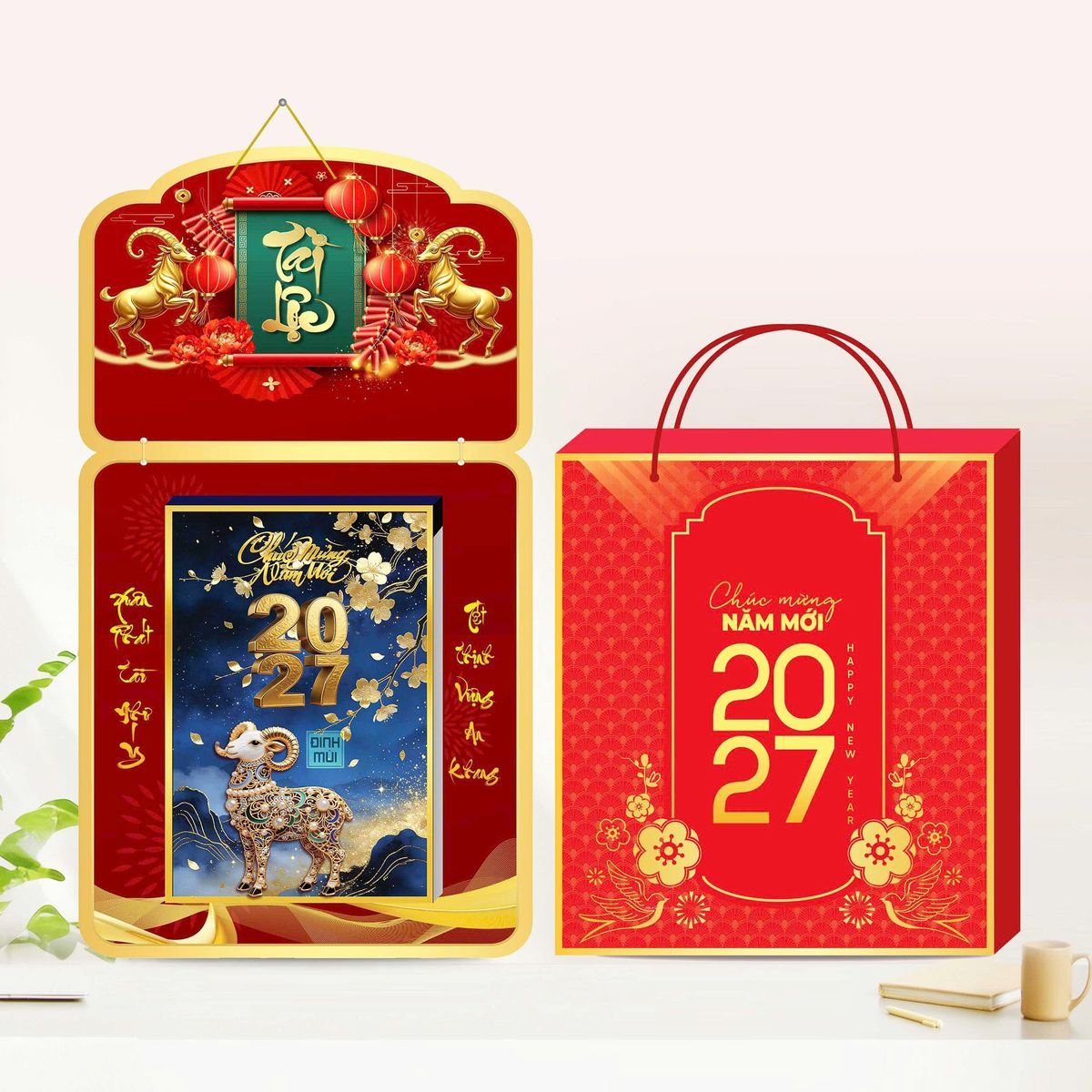 Lịch Gỗ Lamina Cao Cấp 40x60cm 2027 LM406_031 - Quà Tặng Quang Vũ