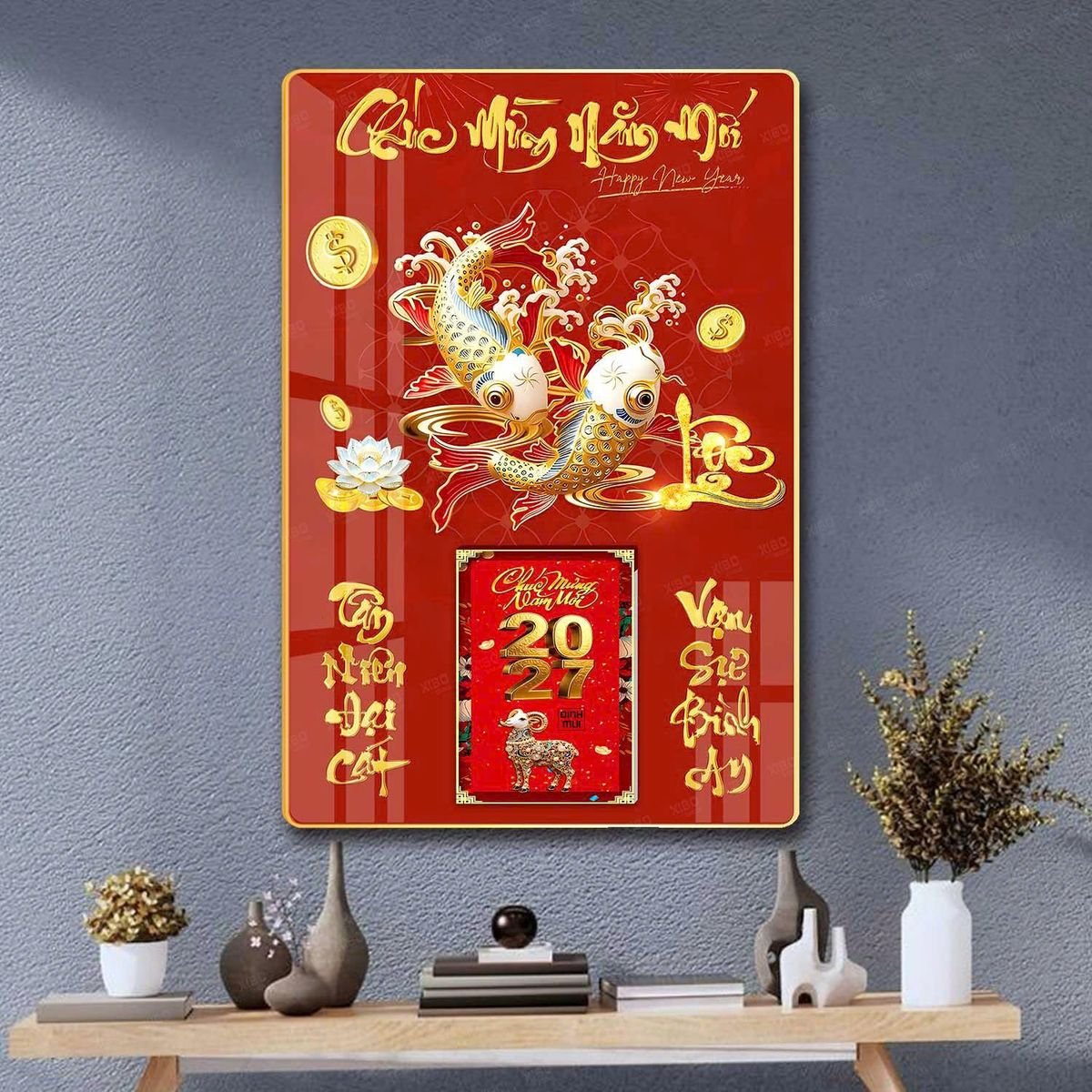 Lịch Gỗ Lamina Cao Cấp 40x60cm 2027 LM406_036 Xưởng In Ép Kim Nhũ Vàng Tận Gốc Lịch Gỗ Lamina Cao Cấp 40x60cm 2027 LM406_036 - Quà Tặng Quang Vũ