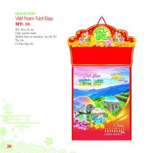 Lịch Bloc 2027 MT Mẫu MT10 (30 x 40cm) Xưởng In Ép Kim Nhũ Vàng Tận Gốc in logo doanh nghiệp quà tặng Tết tại Xưởng Quà Tặng Quang Vũ