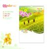 Lịch Treo Tường Lò Xo 2027 MT Mẫu MT17 (40 x 60cm) Xưởng In Ép Kim Nhũ Vàng Tận Gốc in logo doanh nghiệp quà tặng Tết tại Xưởng Quà Tặng Quang Vũ