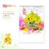 Lịch Treo Tường Lò Xo 2027 MT Mẫu MT31 (40 x 60cm) Xưởng In Ép Kim Nhũ Vàng Tận Gốc in logo doanh nghiệp quà tặng Tết tại Xưởng Quà Tặng Quang Vũ