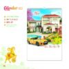 Lịch Treo Tường Lò Xo 2027 MT Mẫu MT37 (40 x 60cm) Xưởng In Ép Kim Nhũ Vàng Tận Gốc in logo doanh nghiệp quà tặng Tết tại Xưởng Quà Tặng Quang Vũ
