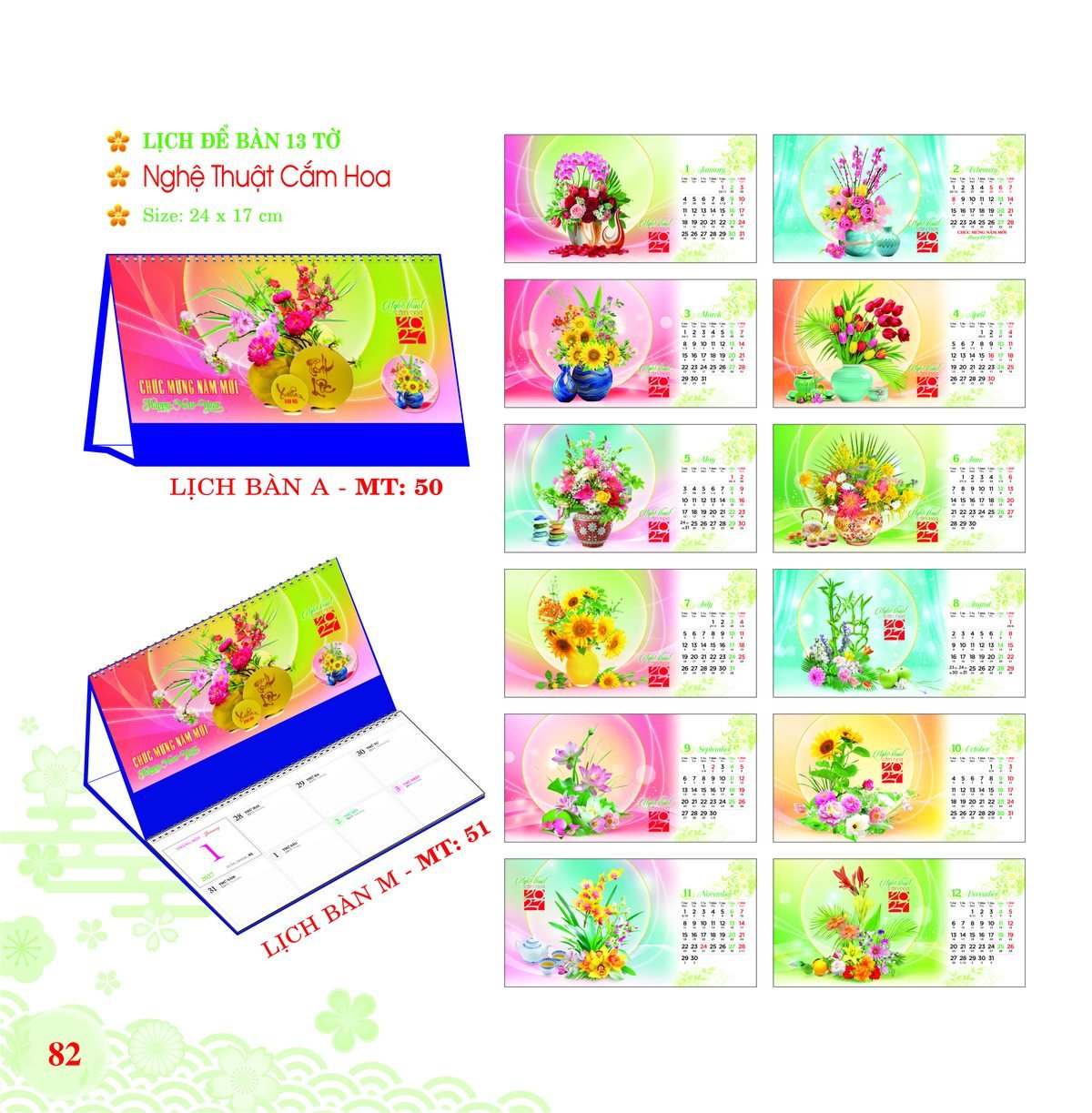 Lịch Để Bàn 2027 MT Mẫu MT50 (24 x 17cm) Xưởng In Ép Kim Nhũ Vàng Tận Gốc Lịch Để Bàn 2027 MT Mẫu MT50 (24 x 17cm) Xưởng In Ép Kim Nhũ Vàng Tận Gốc in logo doanh nghiệp quà tặng Tết tại Xưởng Quà Tặng Quang Vũ