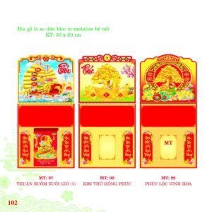 Bìa Lò Xo Dán Bloc 2027 MT Mẫu MT98 - Thuận Buồm Xuôi Gió (30 x 60cm) Xưởng In Ép Kim Nhũ Vàng Tận Gốc in logo doanh nghiệp quà tặng Tết tại Xưởng Quà Tặng Quang Vũ