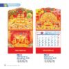Lịch Treo Tường Lò Xo 2027 NB Mẫu NB175 (37 x 68cm) Xưởng In Ép Kim Nhũ Vàng Tận Gốc in logo doanh nghiệp quà tặng Tết tại Xưởng Quà Tặng Quang Vũ