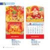 Lịch Treo Tường Lò Xo 2027 NB Mẫu NB184 (37 x 68cm) Xưởng In Ép Kim Nhũ Vàng Tận Gốc in logo doanh nghiệp quà tặng Tết tại Xưởng Quà Tặng Quang Vũ