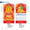 Lịch Treo Tường Lò Xo 2027 NB Mẫu NB196D (37 x 68cm) Xưởng In Ép Kim Nhũ Vàng Tận Gốc in logo doanh nghiệp quà tặng Tết tại Xưởng Quà Tặng Quang Vũ