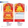 Lịch Treo Tường Lò Xo 2027 NB Mẫu NB199D (37 x 68cm) Xưởng In Ép Kim Nhũ Vàng Tận Gốc in logo doanh nghiệp quà tặng Tết tại Xưởng Quà Tặng Quang Vũ