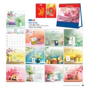 Lịch Bloc 2027 NB Mẫu NB316 (29 x 41 cm) Xưởng In Ép Kim Nhũ Vàng Tận Gốc in logo doanh nghiệp quà tặng Tết tại Xưởng Quà Tặng Quang Vũ