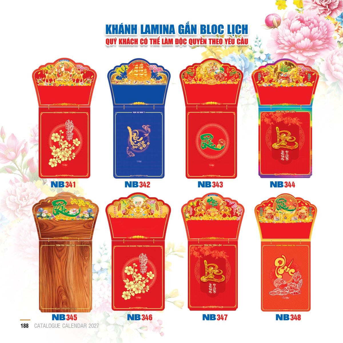 Lịch Bloc 2027 NB Mẫu NB343 (29 x 41 cm) Xưởng In Ép Kim Nhũ Vàng Tận Gốc Lịch Bloc 2027 NB Mẫu NB343 (29 x 41 cm) Xưởng In Ép Kim Nhũ Vàng Tận Gốc in logo doanh nghiệp quà tặng Tết tại Xưởng Quà Tặng Quang Vũ
