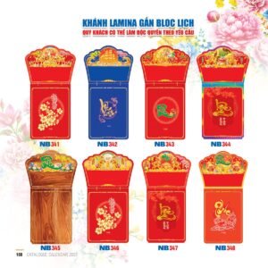 Lịch Bloc 2027 NB Mẫu NB345 (29 x 41 cm) Xưởng In Ép Kim Nhũ Vàng Tận Gốc in logo doanh nghiệp quà tặng Tết tại Xưởng Quà Tặng Quang Vũ