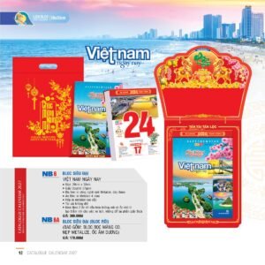 Lịch Bloc Siêu Đại 2027 NB Mẫu NB6A (20 x 30cm) Xưởng In Ép Kim Nhũ Vàng Tận Gốc in logo doanh nghiệp quà tặng Tết tại Xưởng Quà Tặng Quang Vũ