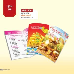 Lịch Bloc 2027 NHA Mẫu NHA106 (29 x 41 cm) Xưởng In Ép Kim Nhũ Vàng Tận Gốc in logo doanh nghiệp quà tặng Tết tại Xưởng Quà Tặng Quang Vũ