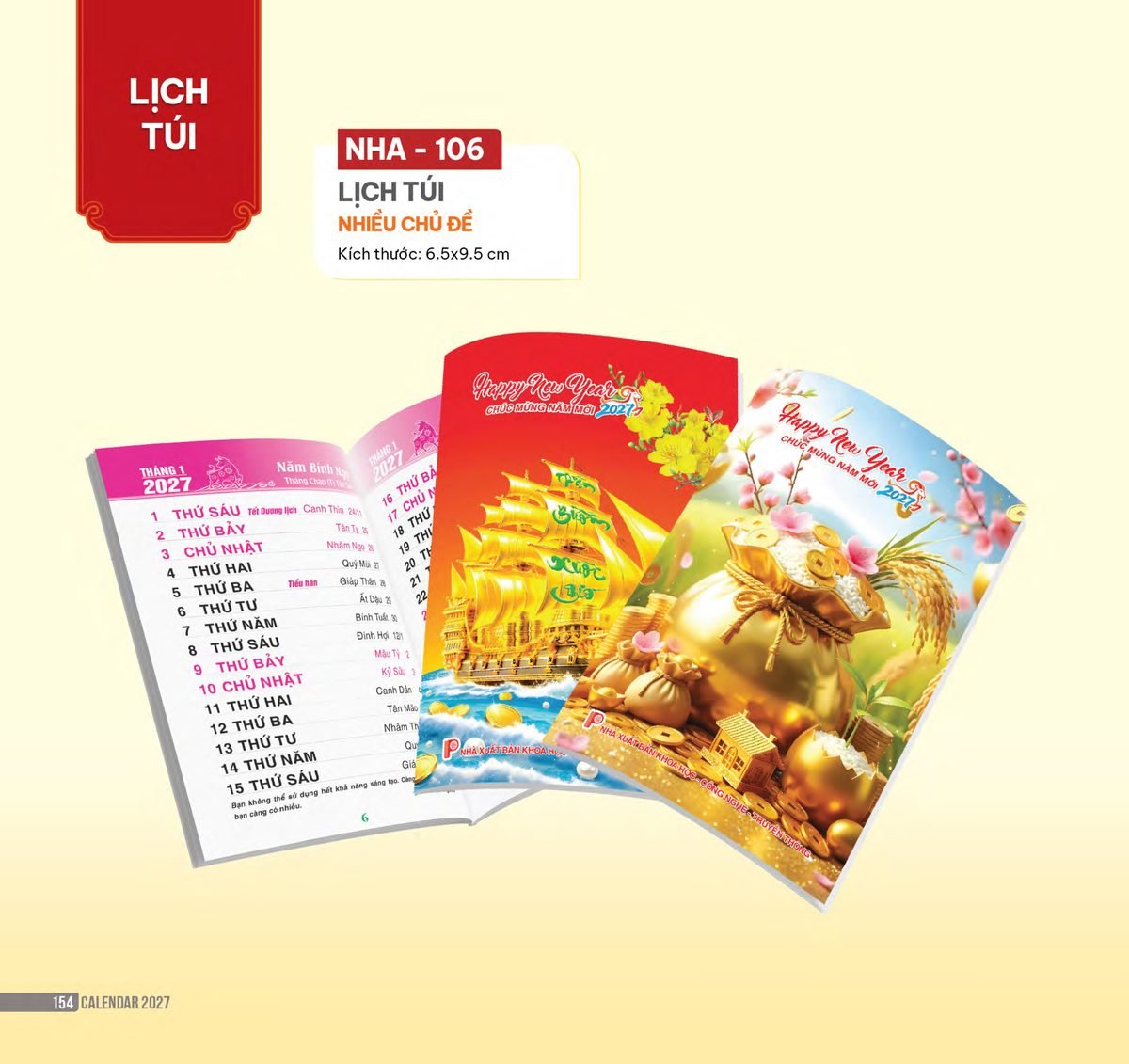 Lịch Bloc 2027 NHA Mẫu NHA106 (29 x 41 cm) Xưởng In Ép Kim Nhũ Vàng Tận Gốc Lịch Bloc 2027 NHA Mẫu NHA106 (29 x 41 cm) Xưởng In Ép Kim Nhũ Vàng Tận Gốc in logo doanh nghiệp quà tặng Tết tại Xưởng Quà Tặng Quang Vũ