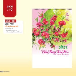 Lịch Bloc 2027 NHA Mẫu NHA82 (29 x 41 cm) Xưởng In Ép Kim Nhũ Vàng Tận Gốc in logo doanh nghiệp quà tặng Tết tại Xưởng Quà Tặng Quang Vũ