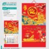 Lịch Bìa Treo 2027 NH Mẫu NH1819 (37 x 68cm) Xưởng In Ép Kim Nhũ Vàng Tận Gốc in logo doanh nghiệp quà tặng Tết tại Xưởng Quà Tặng Quang Vũ