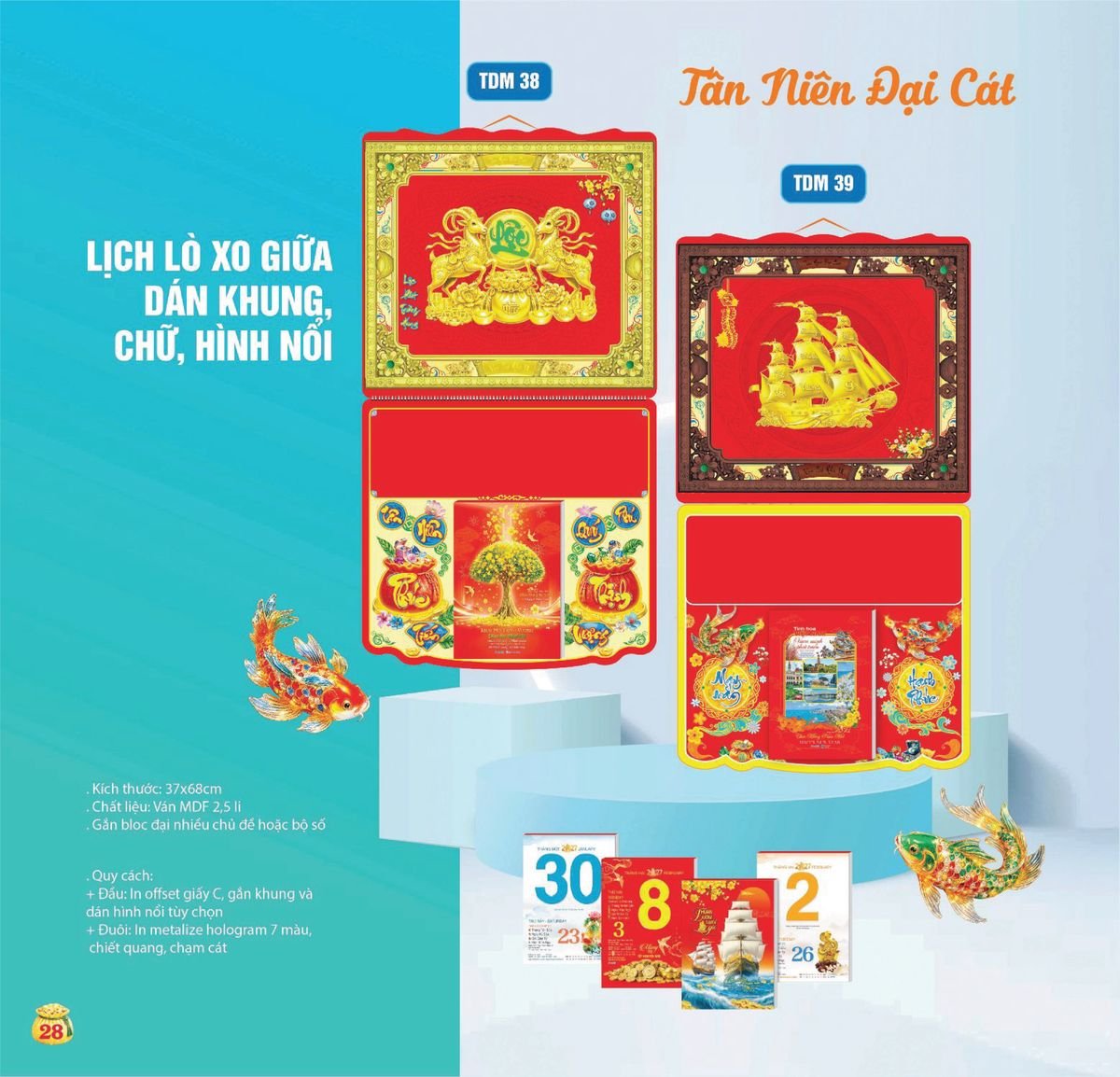 Lịch Bloc Siêu Cực Đại 2027 TDM 25 Xưởng In Ép Kim Nhũ Vàng Tận Gốc Lịch Bloc Siêu Cực Đại 2027 TDM25 Xưởng In Ép Kim Nhũ Vàng Tận Gốc