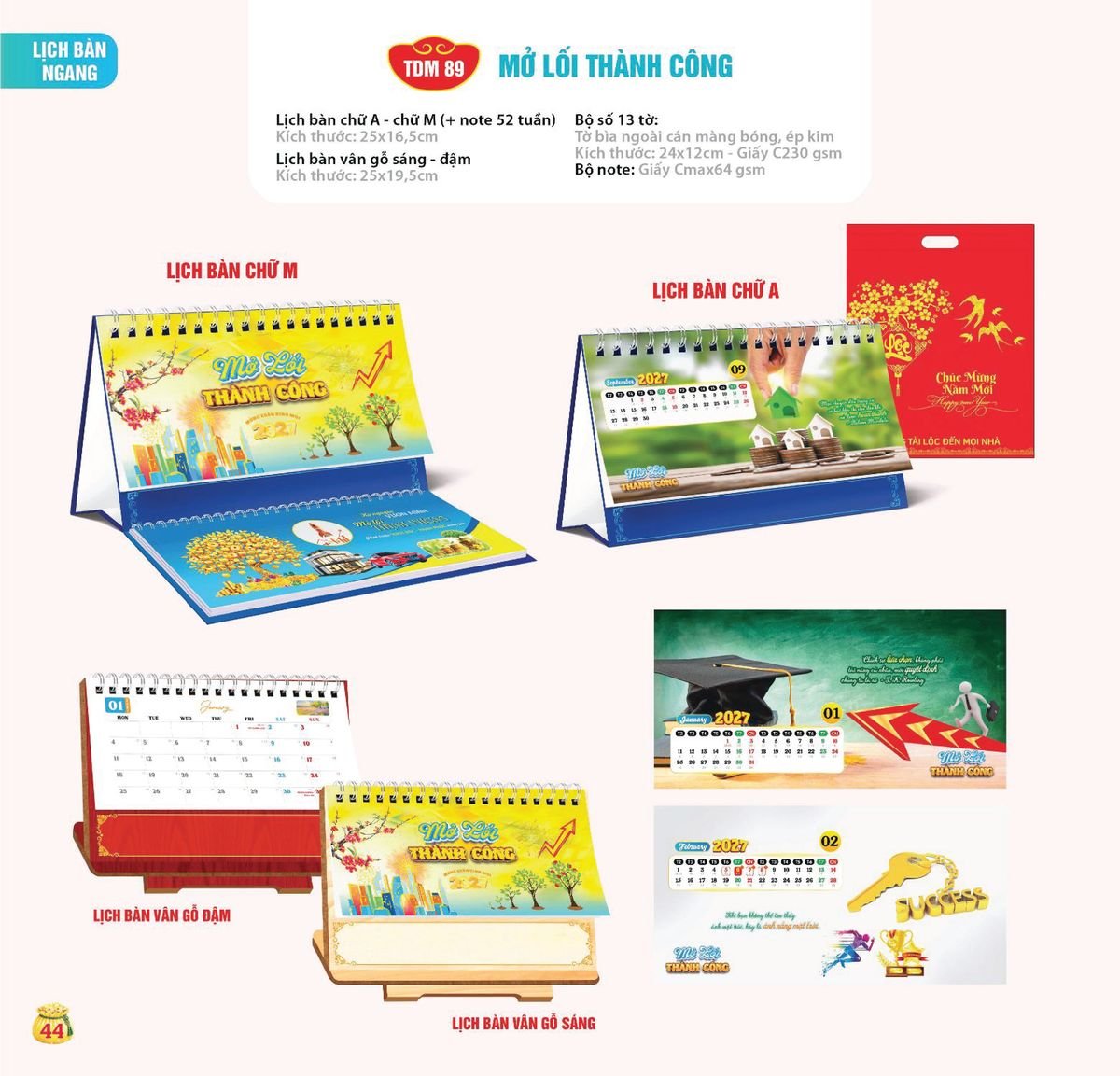 Lịch Bloc Siêu Cực Đại 2027 TDM 41 Xưởng In Ép Kim Nhũ Vàng Tận Gốc Lịch Bloc Siêu Cực Đại 2027 TDM41 Xưởng In Ép Kim Nhũ Vàng Tận Gốc