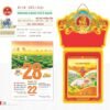 Lịch Bloc Siêu Đại 2027 TD Mẫu TD19 (20 x 30 cm) Xưởng In Ép Kim Nhũ Vàng Tận Gốc in logo doanh nghiệp quà tặng Tết tại Xưởng Quà Tặng Quang Vũ