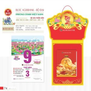 Lịch Bloc 2027 TD Mẫu TD37 (29 x 41 cm) Xưởng In Ép Kim Nhũ Vàng Tận Gốc in logo doanh nghiệp quà tặng Tết tại Xưởng Quà Tặng Quang Vũ