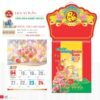 Lịch Treo Tường Lò Xo 2027 TD Mẫu TD40 (40 x 60 cm) Xưởng In Ép Kim Nhũ Vàng Tận Gốc in logo doanh nghiệp quà tặng Tết tại Xưởng Quà Tặng Quang Vũ
