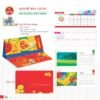 Lịch Để Bàn 2027 TD Mẫu TD43 (14 x 24cm) Xưởng In Ép Kim Nhũ Vàng Tận Gốc in logo doanh nghiệp quà tặng Tết tại Xưởng Quà Tặng Quang Vũ