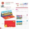 Lịch Để Bàn 2027 TD Mẫu TD48 (14 x 24cm) Xưởng In Ép Kim Nhũ Vàng Tận Gốc in logo doanh nghiệp quà tặng Tết tại Xưởng Quà Tặng Quang Vũ